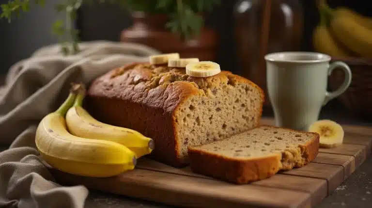 Banana Bread Recipe with 2 Bananas