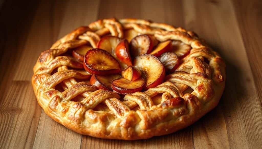 rustic-italian-crostata-presentation-with-apple-circles apple crostata